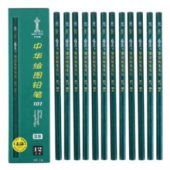 中华 ZHONGHUA 101 铅笔（2B 12支/盒）